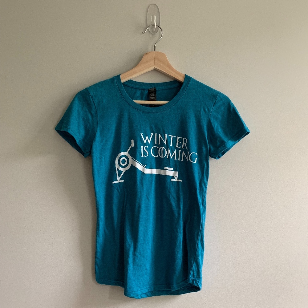 WINTER IS COMING FUNNY GRAPHIC ROWING T-SHIRT